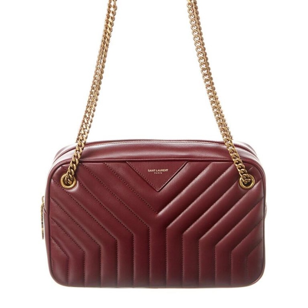 Camera Quilted Leather Cross Body Bag